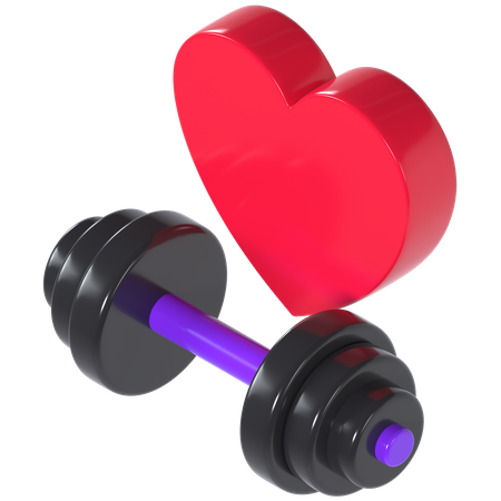 Love exercise 3D Illustration