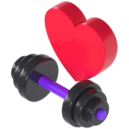 Love exercise 3D Illustration