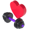 fitness lover 3d logo