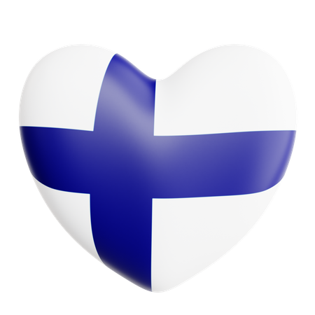 Love Finland  3D Icon