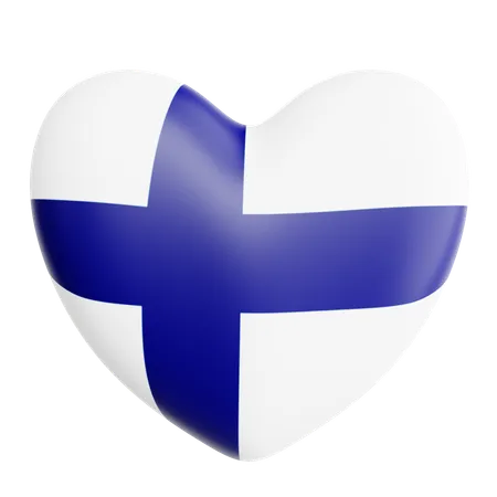 Love Finland  3D Icon