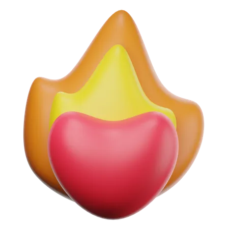 Love Fire 3D Icon