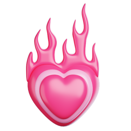 Love Flame  3D Icon