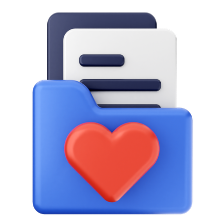 Love Folder  3D Icon