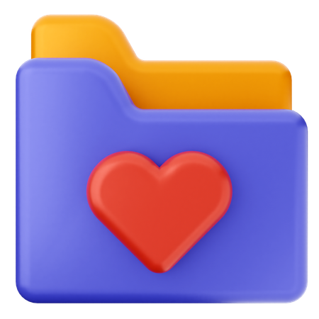 Love Folder  3D Icon