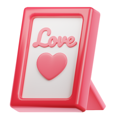 Love Frame  3D Icon