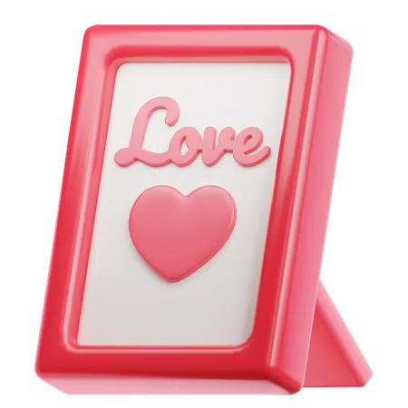 Love Frame  3D Icon