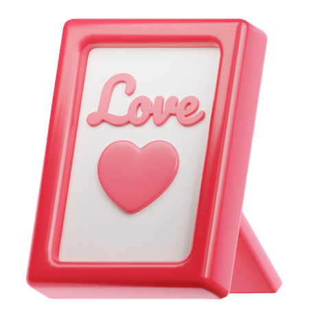 Love Frame  3D Icon
