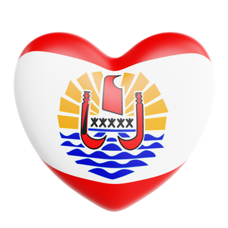 Love French Polynesia  3D Icon