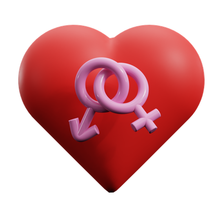 Love Gender  3D Icon