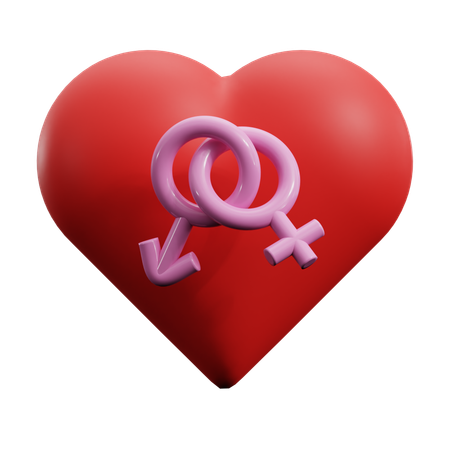 Love Gender  3D Icon