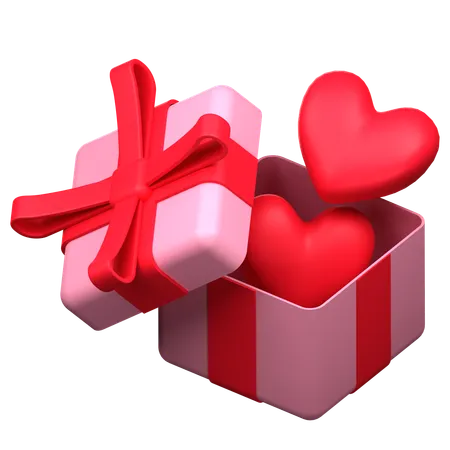 Love Gift 3 D Icon Illustration 3D Icon