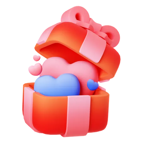 Love gift  3D Icon