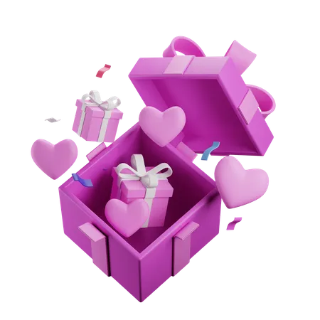 Love Gift  3D Icon