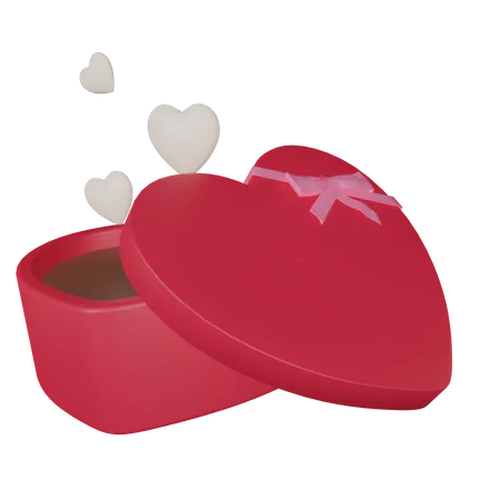 3 D Render Love Chocolate Gift Illustration 3D Icon