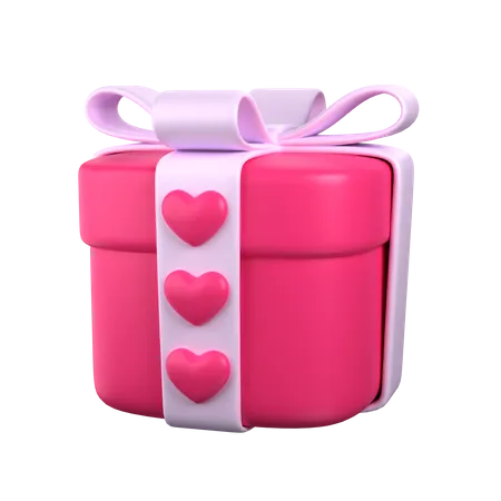 Love Gift Valentine 3 D Icon 3D Icon