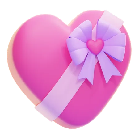 Love Gift Box  3D Icon