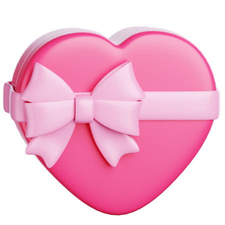 Love Gift Box  3D Icon