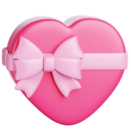 Love Gift Box  3D Icon