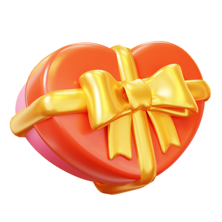 Love Gift Box  3D Icon