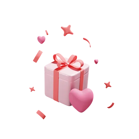 Love Giftbox  3D Icon