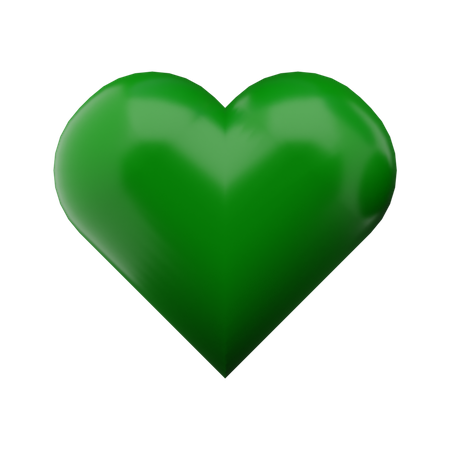 Love green  3D Icon