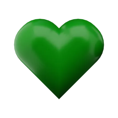 Love green  3D Icon