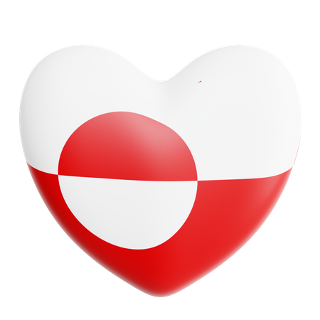 Love Greenland  3D Icon