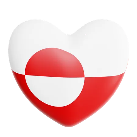 Love Greenland  3D Icon