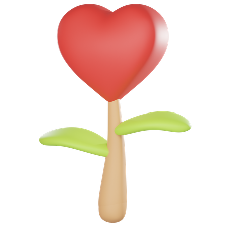 Love Growth  3D Icon