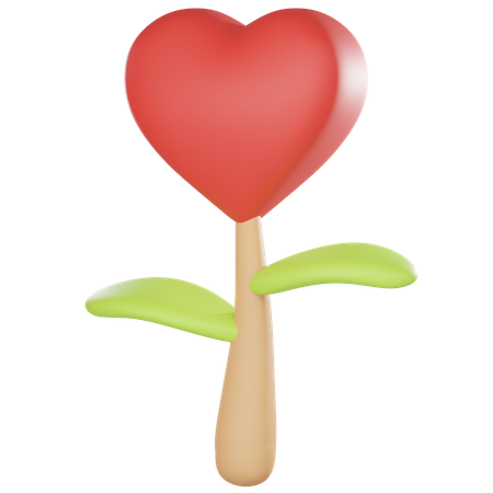 Love Growth  3D Icon