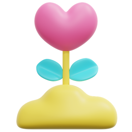 Love Growth  3D Icon