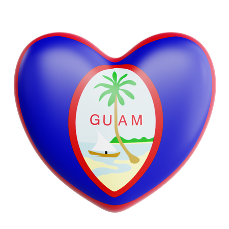 Love Guam  3D Icon