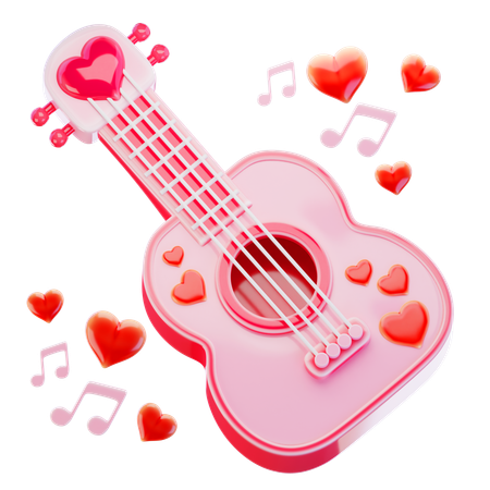 Love Guitar  3D Icon