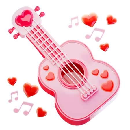 Love Guitar  3D Icon