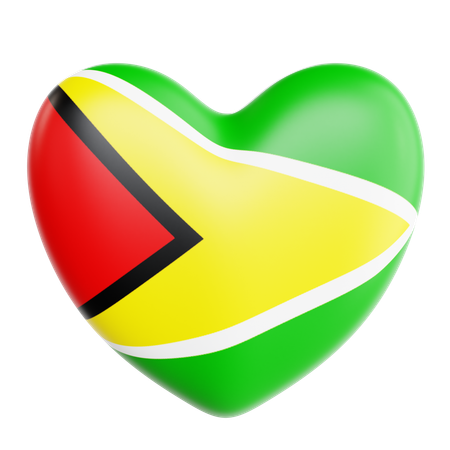 Love Guyana  3D Icon