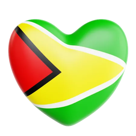 Love Guyana  3D Icon