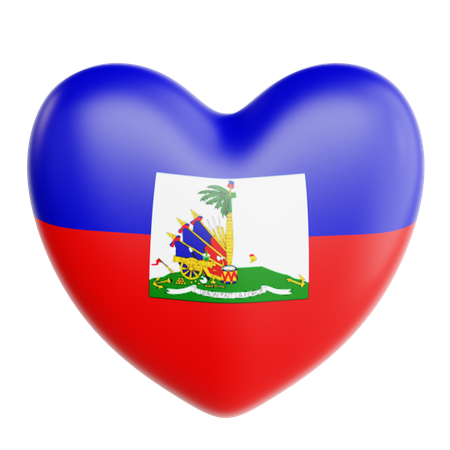 Love Haiti  3D Icon
