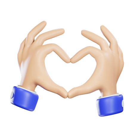 Love Hand  3D Icon