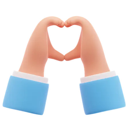 Love hand gesture  3D Icon
