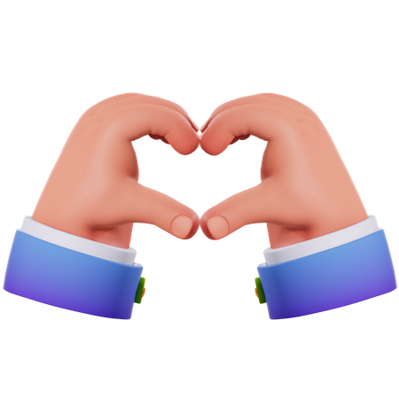 Love Hand gesture  3D Icon
