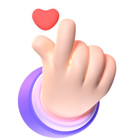 Love Hand Gesture  3D Icon