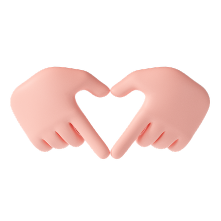 Love hand gesture  3D Illustration