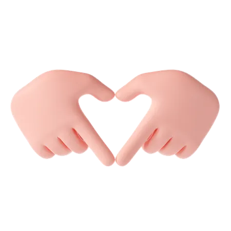 Love hand gesture  3D Illustration