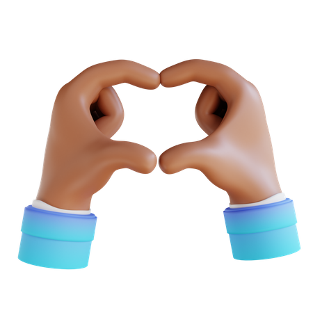 Love Hand gesture  3D Illustration