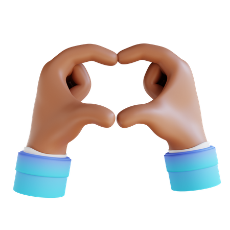 Love Hand gesture 3D Illustration