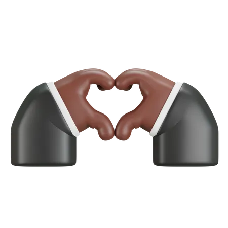 3 D Illustration With Hand Showing Love Hand Gesture 3D Icon