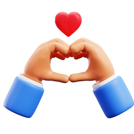 Love Hand Gestures  3D Icon