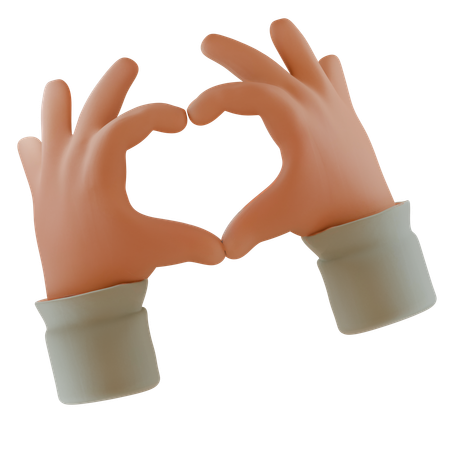 Love Hands  3D Icon