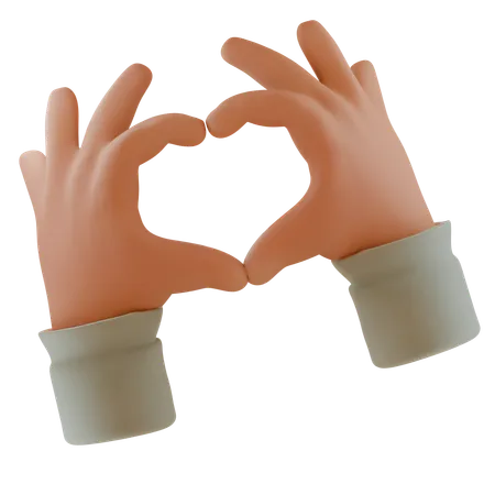 Love Hands  3D Icon